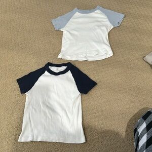 Light and Navy blue brandy melville t-shirts!